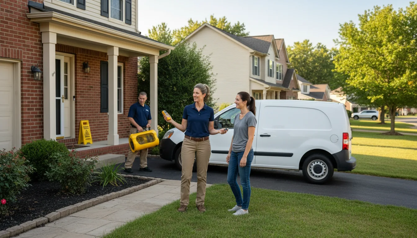 Residential water damage restoration in Terrell, NC